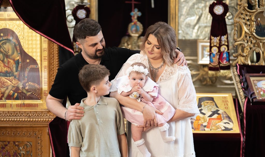 poza de familie la botez